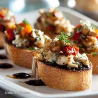 Antipasti Natalizi Italiani: Crostini di Baccal&agrave; Cremosi e Veloci