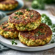 Burger Di Zucchine Salutari: Croccanti