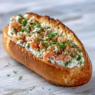 Crostini Salmone e Philadelphia: Base Croccante