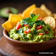 Easy Guacamole with Chips Recipe Il Guacamole Autentico e Veloce 10 Minuti