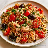 Insalata Di Riso Integrale con Tonno e Pomodorini