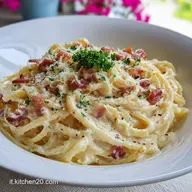 Pasta alla Carbonara: Ricetta per 4 Persone con Crema Vellutata