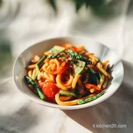 Pasta Alle Verdure Cremosa e Croccante