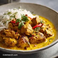 Pollo al Curry Latte di Cocco per 4 Porzioni