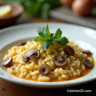 Ricetta Risotto al Pollo e Funghi Cremoso e Garantito