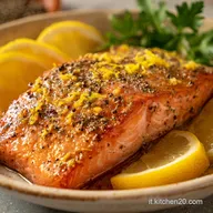 Ricetta Del Salmone Fresco Al Forno Per 4