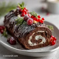 Tronchetto Di Natale Dolce Classico al Caff&egrave;