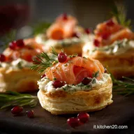 Antipasti di Natale: Vol-au-vent Salmone e Mascarpone da fare il giorno prima
