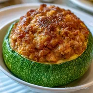Zucchine Tonde Ripiene Carne in 45 Minuti