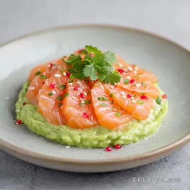 Antipasto Salmone e Avocado per 4 Persone Scheda ricetta