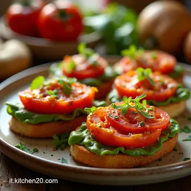 10 RICETTE VELOCI SENZA FORNO Bruschetta Tricolore Che Bont&agrave; Scheda ricetta