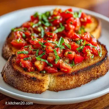 Bruschette Pomodoro E Basilico Croccanti Scheda ricetta