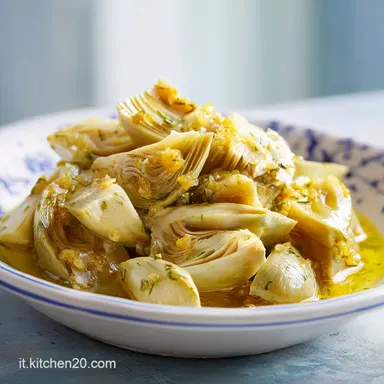 Carciofini Sott'olio Fatti in Casa per 4 Porzioni Scheda ricetta