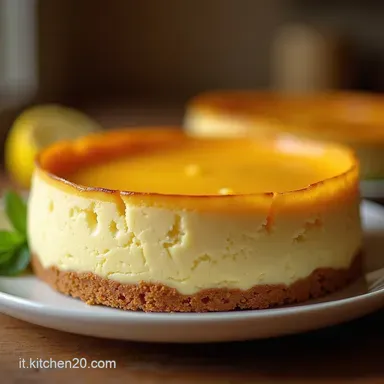 Cheesecake Fredda Senza Cottura al Limone Veloce e Senza Forno Scheda ricetta