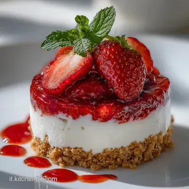 Dessert delizioso per l'estate facile e veloce alle fragole No-Bake Creamy Scheda ricetta