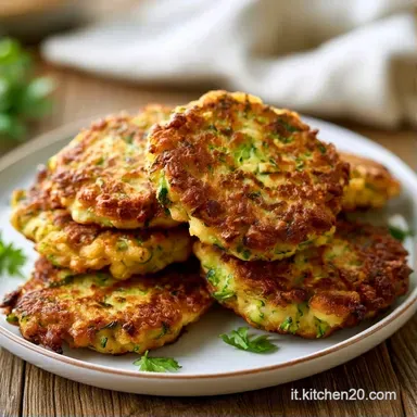 Frittelle di Zucchine per 4 Persone Scheda ricetta