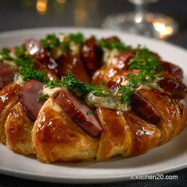 Aperitivo Natalizio: Ghirlanda Sfoglia Veloce Scheda ricetta