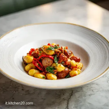 Gnocchi Salsiccia e Stracchino per 4 Persone Scheda ricetta