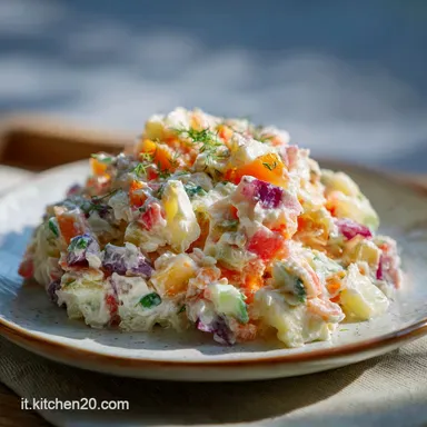 Insalata Russa in 40 Minuti: Ricetta Tradizionale Cremosa Scheda ricetta