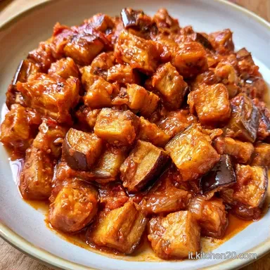 Melanzane A Funghetto per 4 Persone Scheda ricetta