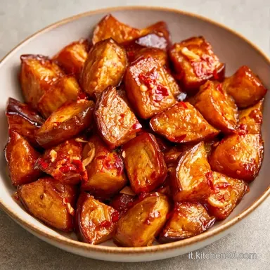 Melanzane In Agrodolce per 4 Persone Scheda ricetta