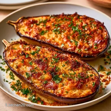 Melanzane Ripiene Di Pane per 4 Porzioni Scheda ricetta