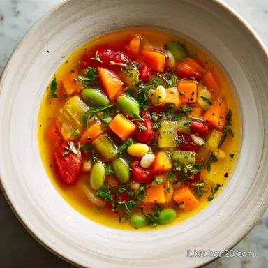 Minestrone di Verdure Ricetta Tradizionale per 4 Scheda ricetta