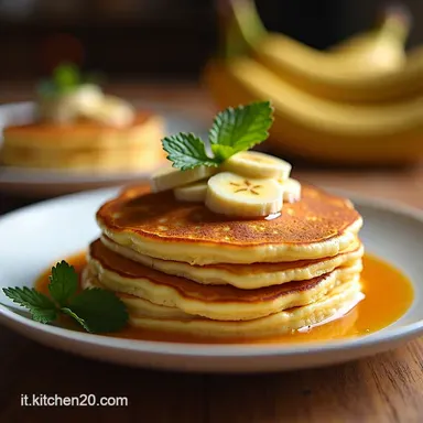 Pancake alla Banana Soffici La Ricetta Felice per la Colazione Scheda ricetta