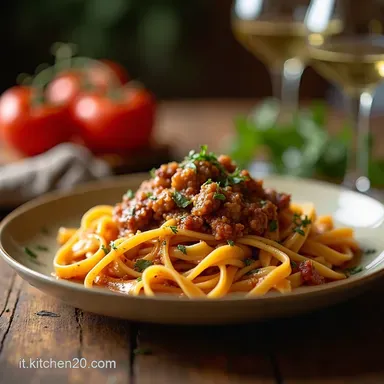 Pappardelle al Rag&ugrave; di Funghi Ricetta Facile della Nonna Scheda ricetta