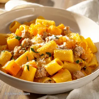 Pasta con Salsiccia e Zucca: Ricetta Facile che Scalda il Cuore! Scheda ricetta