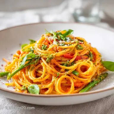 Pasta Alle Verdure Cremosa per 4 Porzioni Scheda ricetta