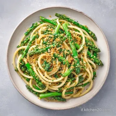 Pasta Asparagi Selvatici e Mollica per 2 Scheda ricetta