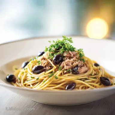 Pasta Tonno e Olive per 4 Persone | Ricetta Scheda ricetta