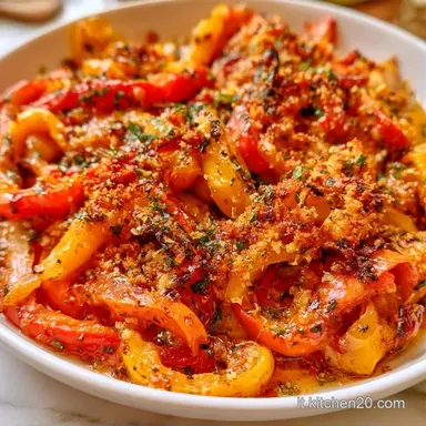 Peperoni Con Pangrattato in 20 Minuti Scheda ricetta