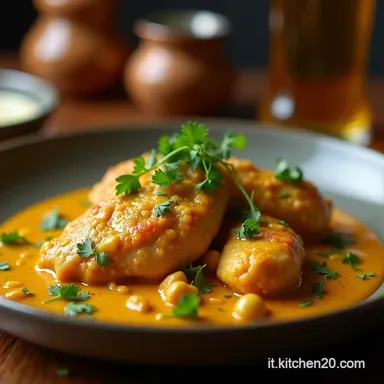 Pollo al Curry Cremoso Ricetta Facile e Veloce con Latte di Cocco Scheda ricetta