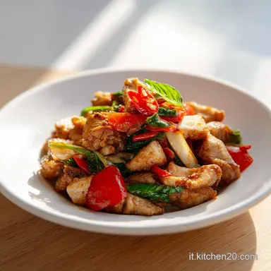 Pollo Thailandese con Latte di Cocco in 30 Minuti Scheda ricetta