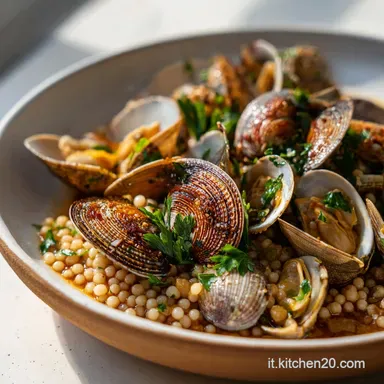 Ricetta Fregola Sarda per 4 Persone: Risultato Vellutato Scheda ricetta