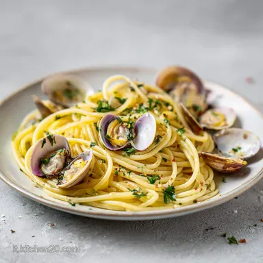 Ricetta Spaghetti con le Vongole: Risottatura per 4 Servings Scheda ricetta