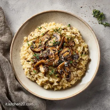 Risotto ai Funghi per 4 Persone: Ricetta Cremosa in 40 Minuti Scheda ricetta