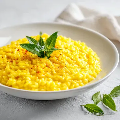 Risotto allo Zafferano: Cremoso per 4 Persone Scheda ricetta