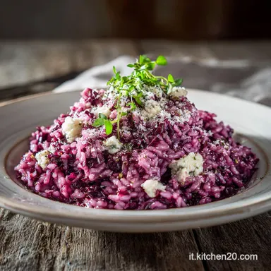 Risotto al Radicchio e Gorgonzola per 4 Porzioni Scheda ricetta