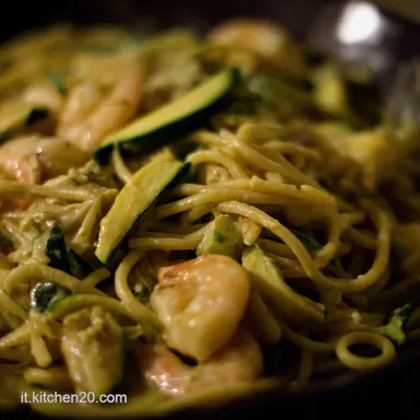 Pasta con le Zucchine e Gamberetti: Ricetta Facile e Veloce! Scheda ricetta