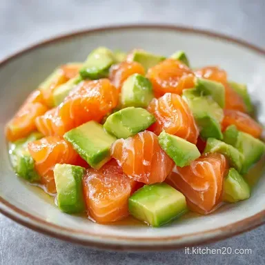 Tartare Salmone Avocado per 4 Persone Scheda ricetta