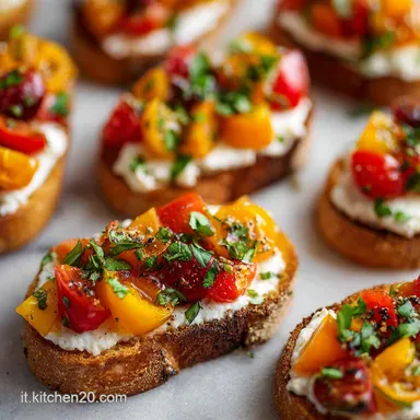 Tartine Sfiziose con Base Cristallina Scheda ricetta