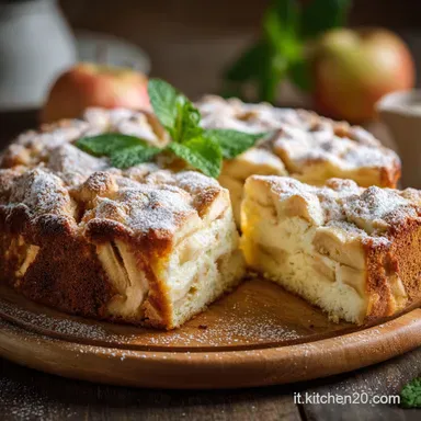 Torta di mele soffice con ricotta facile e umida come una nuvola Scheda ricetta