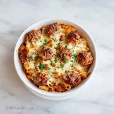 Ziti al Forno con Polpette: 8 Porzioni Scheda ricetta