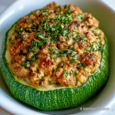 Zucchine Tonde Ripiene Carne in 45 Minuti Scheda ricetta