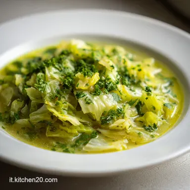 Zuppa di Verza Ricetta della Nonna per 4 Persone Scheda ricetta