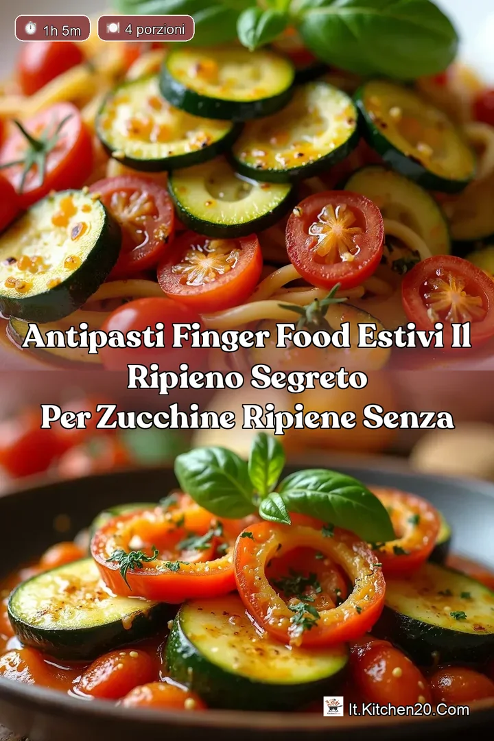 Antipasti Finger Food Estivi Il Ripieno Segreto per ZUCCHINE RIPIENE Senza