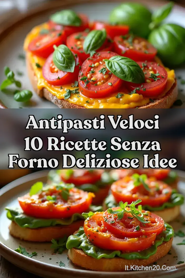 Antipasti Veloci 10 RICETTE senza forno Deliziose Idee